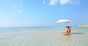 spiaggia di un hotel nel Salento