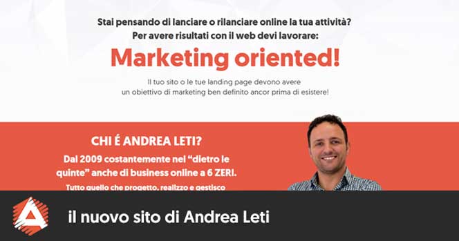 Online il nuovo sito di Andrea Leti