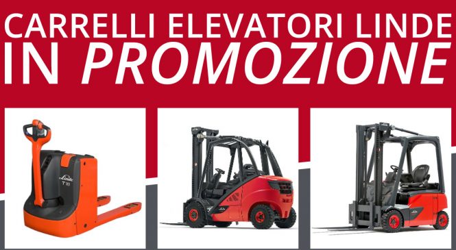 Carrelli elevatori in offerta: MGA sconta transpallet e muletti Linde